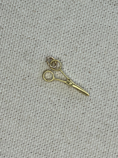 Sloan and co Vintage 14K Yellow Gold Movable Scissor Charm