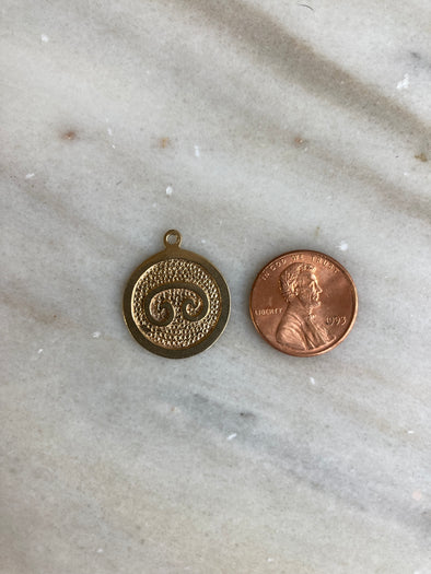 Vintage Aries Charm Pendant