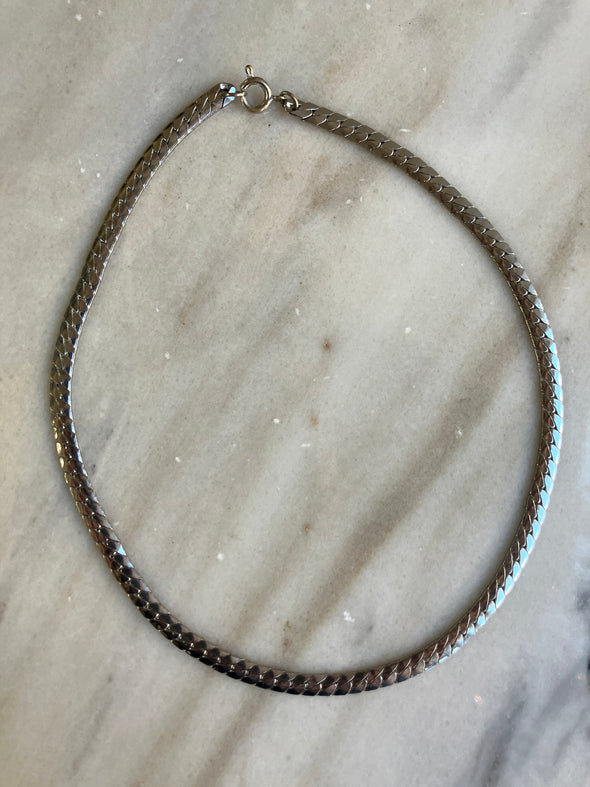 Vintage Sterling Silver with Silver Beaded Necklace