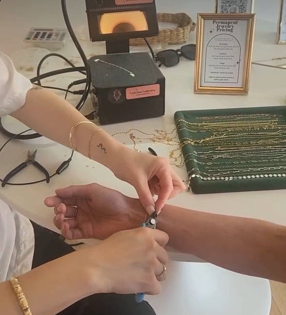 Permanent Jewelry Deposit with Cleo