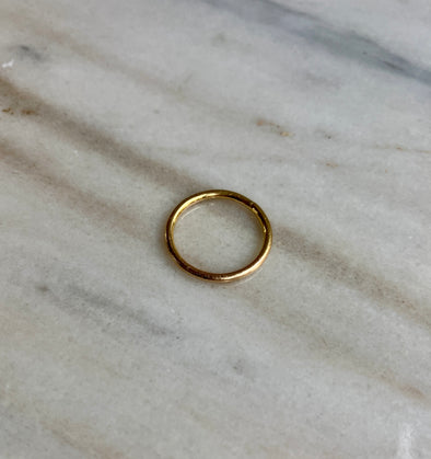 14K Yellow Gold Rounded Band