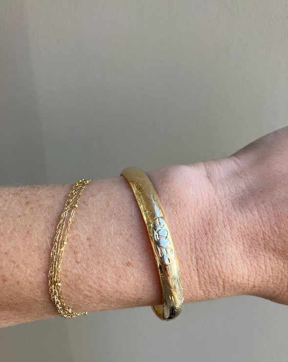 Vintage 14K Yellow Gold Bangle