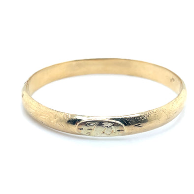 Vintage 14K Yellow Gold Bangle