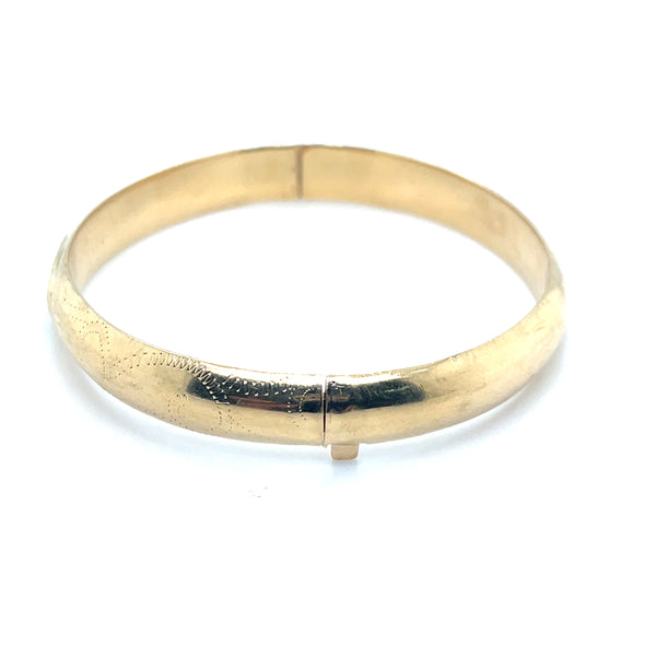 Vintage 14K Yellow Gold Bangle
